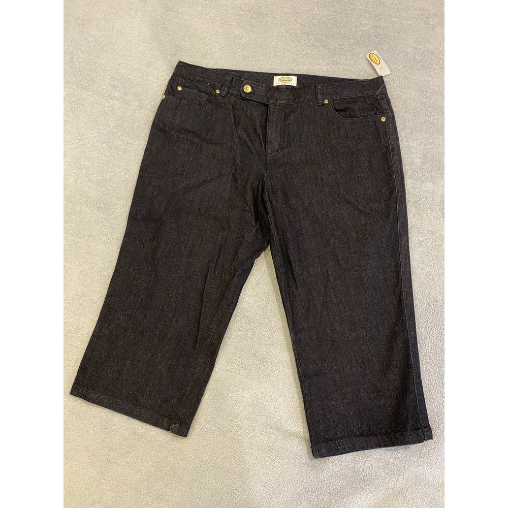 NWT Women's Talbots Petites Dark Denim‎ Jeans Stretch 14 37x21